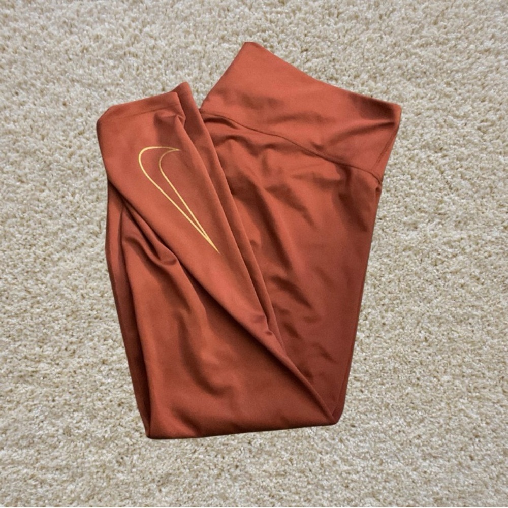 Nike Dri-FIT Leggings with Gold Logo
